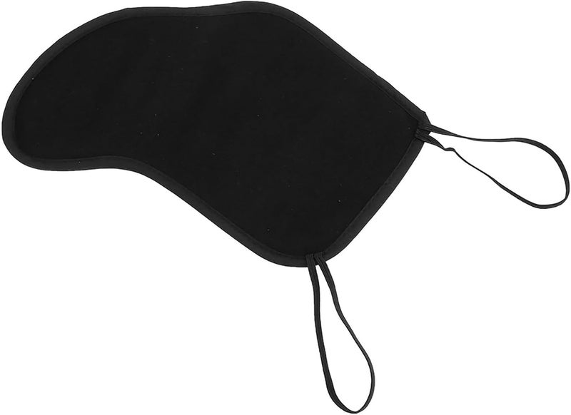 Estink Violin Chin Rest Pad, 4/4‑3/4 Violin Chin Shoulder Rest Black Flannelette Pad Soft Cover Protector Violin Chin Shoulder Pad for 3/4 4/4 Violin Musical Instrument Accessories, Black - Image 2